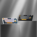 Machenike K600-B82W Wireless Mechanical Backlit Gaming Keyboard GR Silver Switch - Black