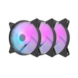 Computer Fan Set Darkflash C6, RGB, 3in1 120x120 (sort)