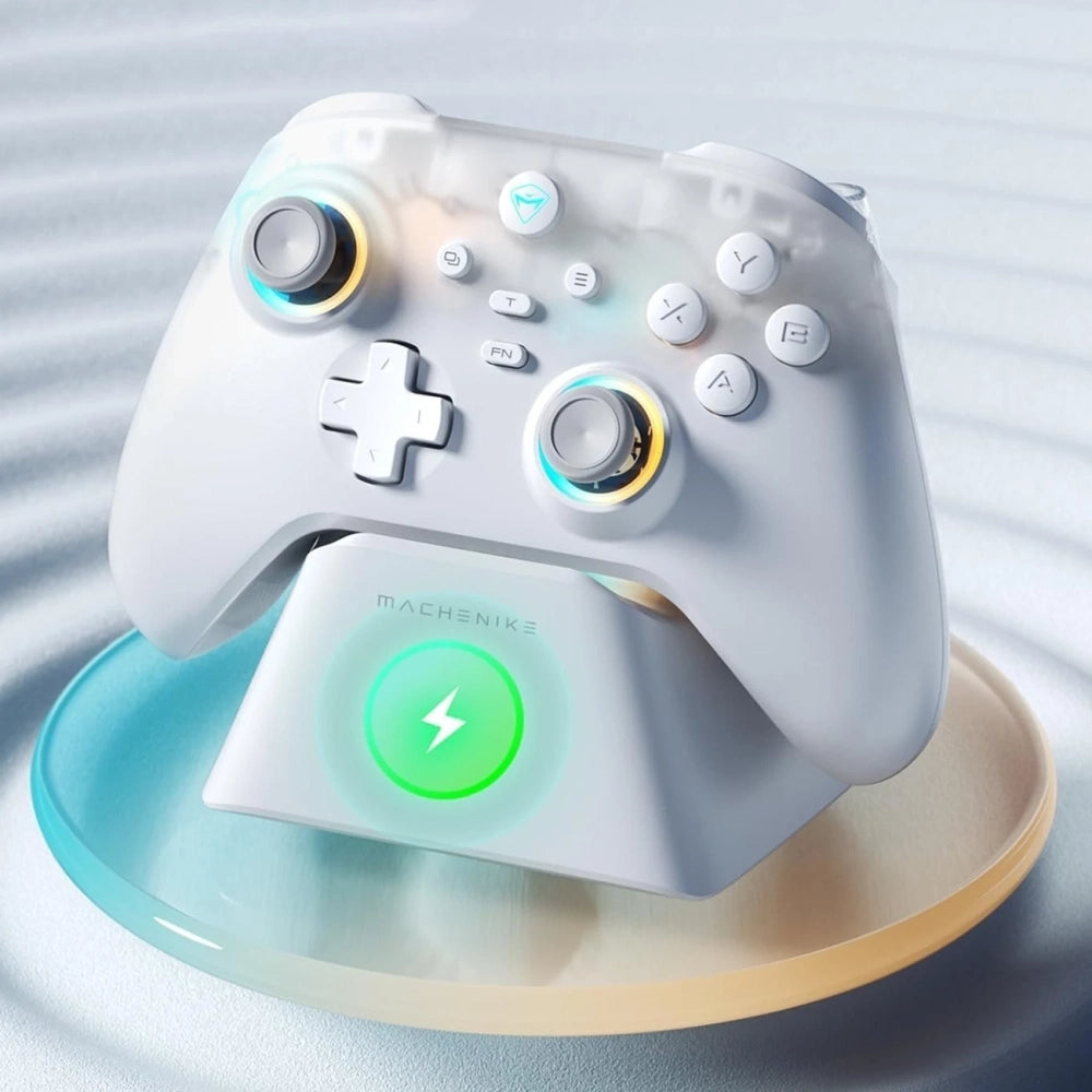Machenike G3 V2 Wireless Game Controller with Charging Station - White