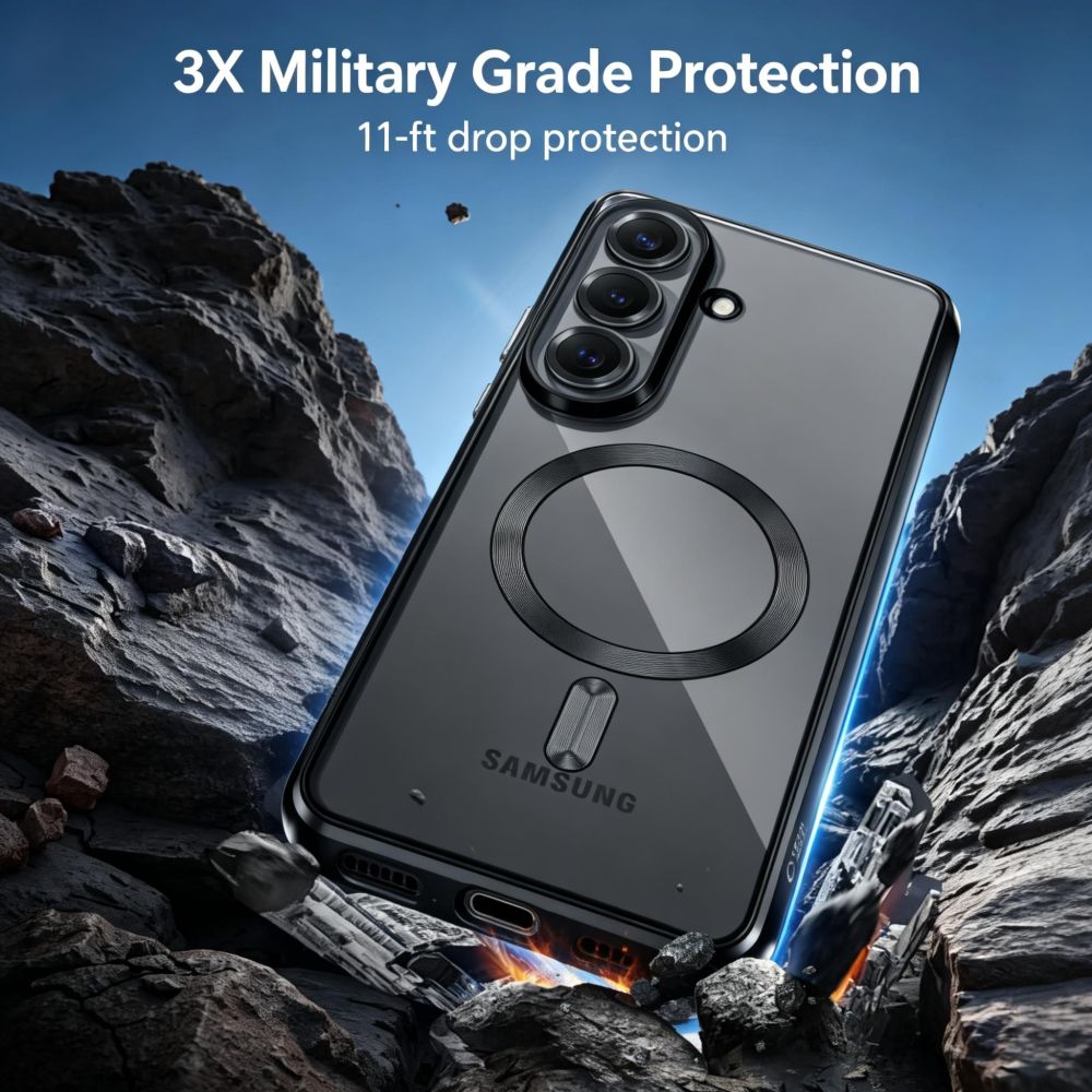 Tech-Protect MagFlex Case til Samsung Galaxy S26 - gennemsigtigt sort