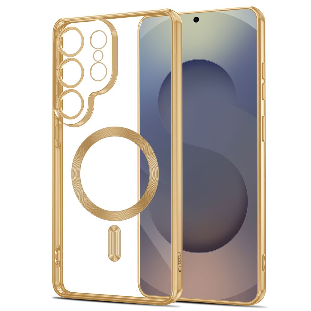 Tech-Protect MagFlex Case til Samsung Galaxy S26 Ultra - gennemsigtigt guld