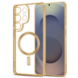 Tech-Protect MagFlex Case til Samsung Galaxy S26 Ultra - gennemsigtigt guld