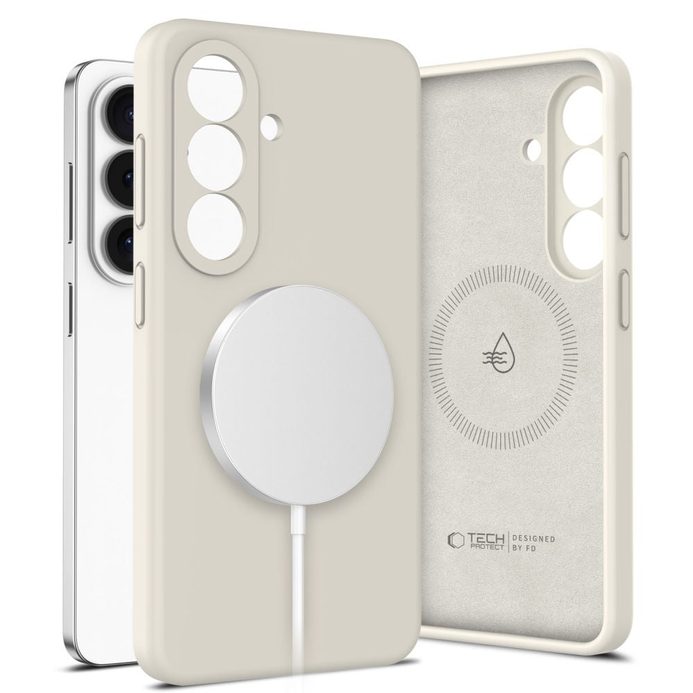 Tech-Protect Silicone MagSafe Case til Samsung Galaxy S26 - Beige