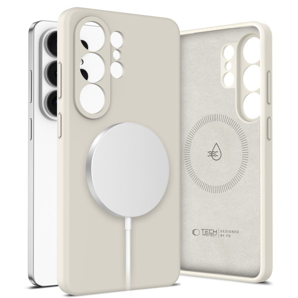 Tech-Protect Silicone MagSafe Case til Samsung Galaxy S26 Ultra - Beige