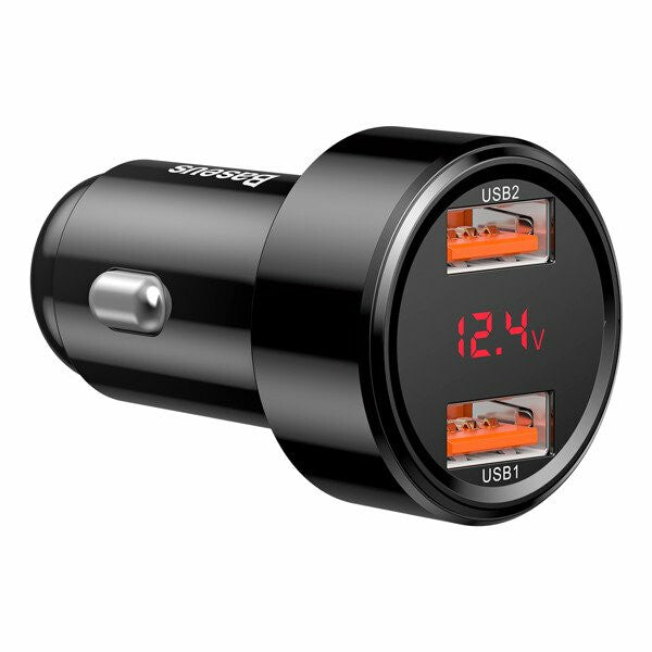 Baseus CCMLC20A-01 oplader til mobil enhed Smartphone Sort USB Hurtig opladning Automatisk