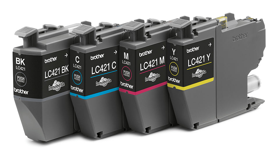 Brother LC-421VAL PagePack 4 stk Original Standard udbytte Sort, Blå, Magenta, Gul