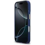 Guess IML 4G Script Metallæske til iPhone 17 Pro Max - blå