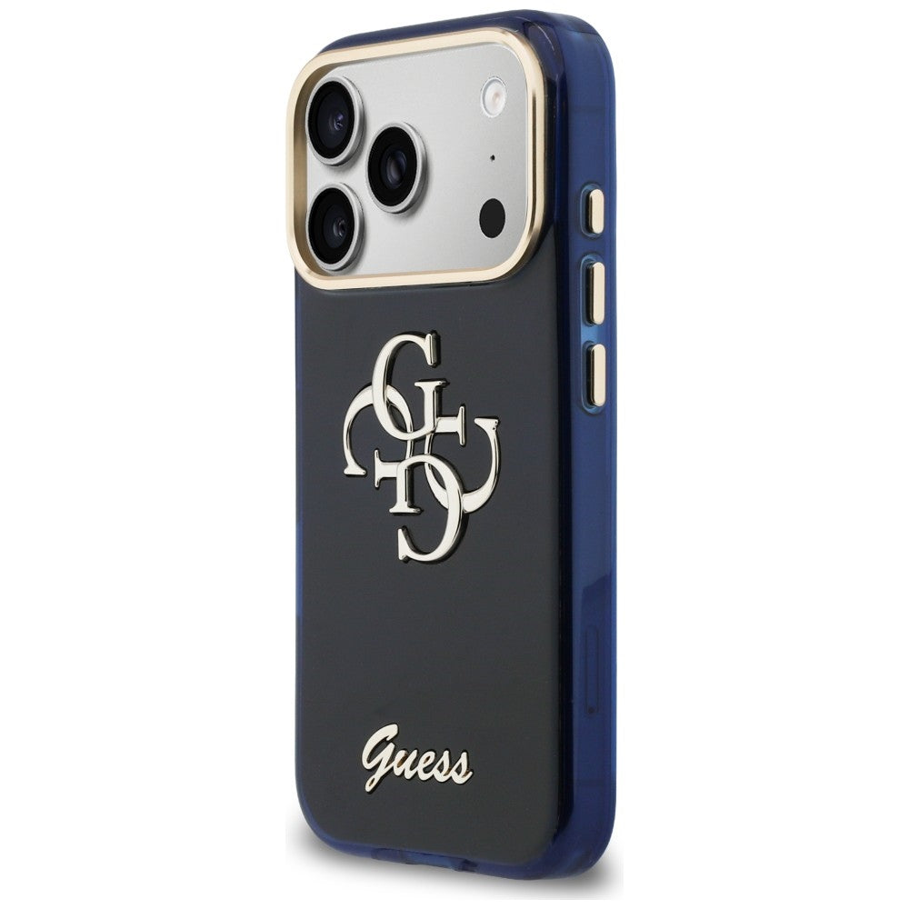 Gæt IML 4G Script Metal Case til iPhone 17 Pro - Blå