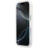 Guess IML Gradient Script Metal MagSafe Case til iPhone 17 Pro - Hvid