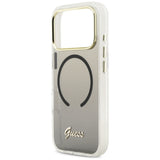 Guess IML Gradient Script Metal MagSafe Case til iPhone 17 Pro Max - sort