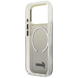 Guess IML Gradient Script Metal MagSafe Case til iPhone 17 Pro Max - sort