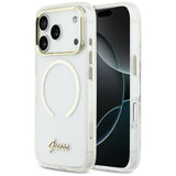 Guess IML Script Metal MagSafe Case til iPhone 17 Pro Max - klar