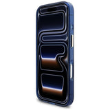 Guess IML Script Metal MagSafe Case til iPhone 17 Pro - Blå
