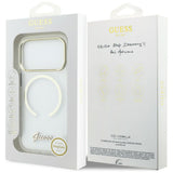 Guess IML Script Metal MagSafe Case til iPhone 17 Pro - klar