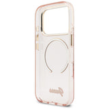 Guess IML Script Metal MagSafe Case til iPhone 17 Pro - Pink
