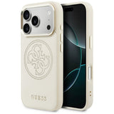 Guess Perforeret 4G MagSafe Case til iPhone 17 Pro Max - Beige