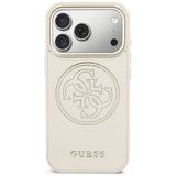 Guess Perforeret 4G MagSafe Case til iPhone 17 Pro Max - Beige