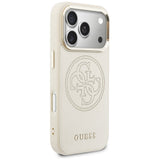Guess Perforeret 4G MagSafe Case til iPhone 17 Pro Max - Beige