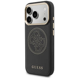 Guess perforeret 4G MagSafe-fodral til iPhone 17 Pro Max - sort