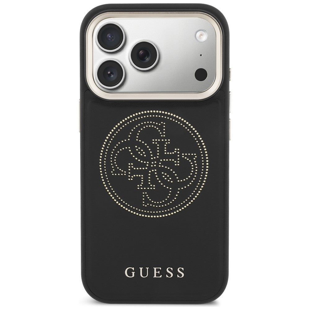 Guess perforeret 4G MagSafe-fodral til iPhone 17 Pro Max - sort