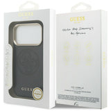 Guess perforeret 4G MagSafe-fodral til iPhone 17 Pro Max - sort