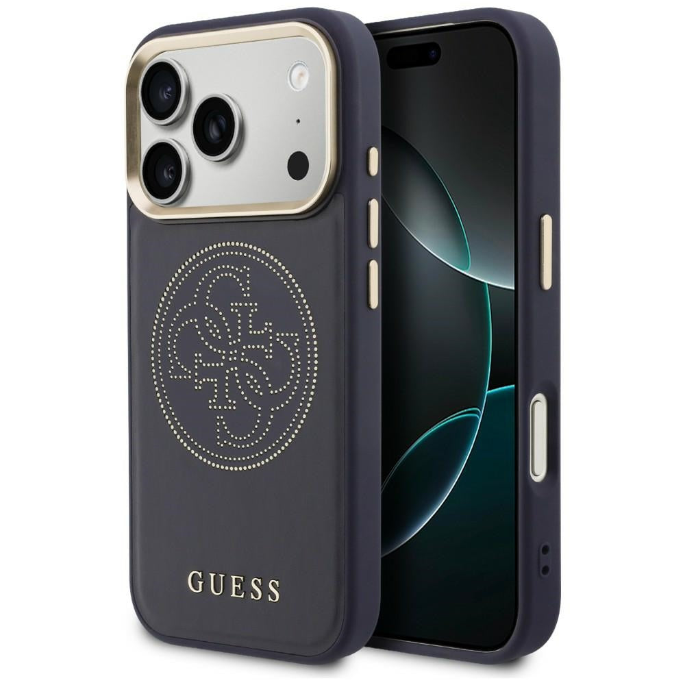 Guess perforeret 4G MagSafe-fodral til iPhone 17 Pro Max - blå