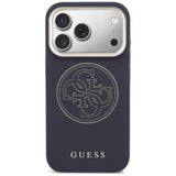 Guess perforeret 4G MagSafe-fodral til iPhone 17 Pro Max - blå