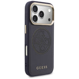 Guess perforeret 4G MagSafe-fodral til iPhone 17 Pro Max - blå