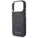 Guess perforeret 4G MagSafe-fodral til iPhone 17 Pro Max - blå