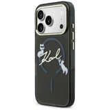 Karl Lagerfeld IML Choupettes Karl Script Logo MagSafe Case til iPhone 17 Pro - sort