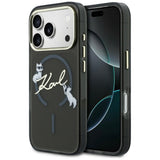 Karl Lagerfeld IML Choupettes Karl Script Logo MagSafe Case til iPhone 17 Pro Max - sort