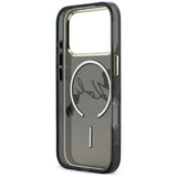Karl Lagerfeld IML Choupettes Karl Script Logo MagSafe Case til iPhone 17 Pro Max - sort