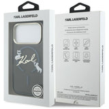 Karl Lagerfeld IML Choupettes Karl Script Logo MagSafe Case til iPhone 17 Pro Max - sort