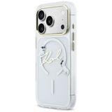 Karl Lagerfeld IML Choupettes Karl Script Logo MagSafe Case til iPhone 17 Pro Max - Klar