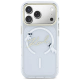 Karl Lagerfeld IML Choupettes Karl Script Logo MagSafe Case til iPhone 17 Pro Max - Klar