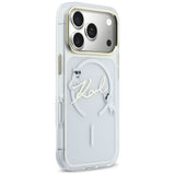 Karl Lagerfeld IML Choupettes Karl Script Logo MagSafe Case til iPhone 17 Pro Max - Klar
