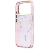 Karl Lagerfeld IML Choupettes Karl Script Logo MagSafe Case til iPhone 17 Pro - Pink