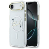 Karl Lagerfeld IML Choupettes Karl Script Logo MagSafe iPhone Air Case - klar