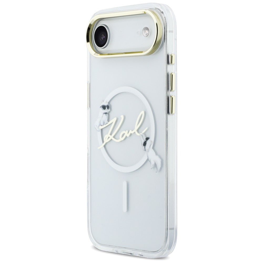 Karl Lagerfeld IML Choupettes Karl Script Logo MagSafe iPhone Air Case - klar