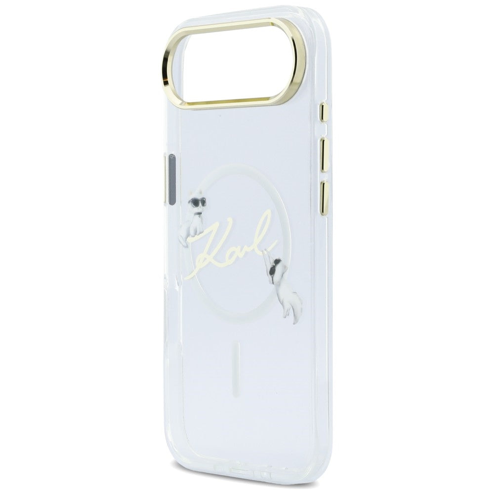 Karl Lagerfeld IML Choupettes Karl Script Logo MagSafe iPhone Air Case - klar