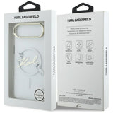 Karl Lagerfeld IML Choupettes Karl Script Logo MagSafe iPhone Air Case - klar