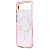 Karl Lagerfeld IML Choupettes Karl Script Logo MagSafe iPhone Air Case - Pink