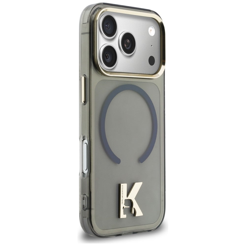 Karl Lagerfeld IML K Head Logo MagSafe Case til iPhone 17 Pro - sort