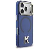 Karl Lagerfeld IML K Head Logo MagSafe Case til iPhone 17 Pro Max - Blå