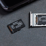 Kingston Technology Canvas Select 512 GB micSDXC Plus 100R A1 C10-kort + ADP