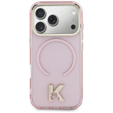 Karl Lagerfeld IML K Head Logo MagSafe Case til iPhone 17 Pro Max - Pink