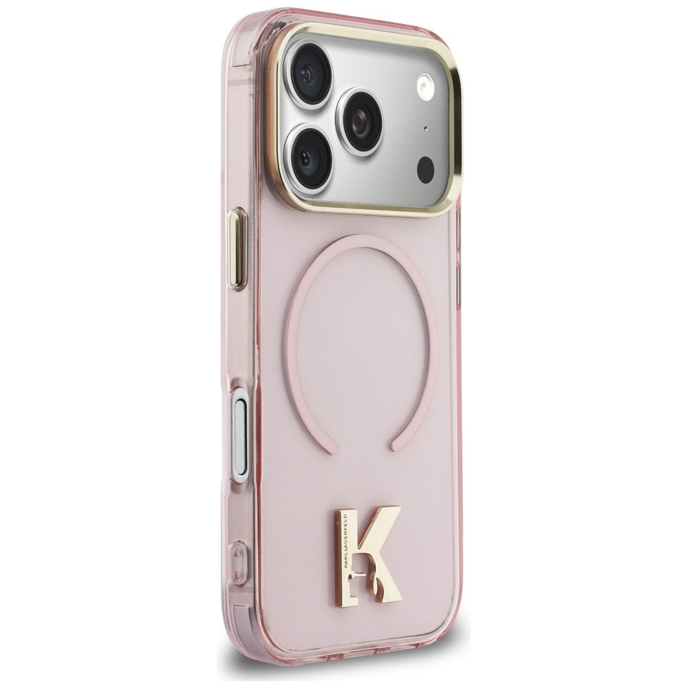 Karl Lagerfeld IML K Head Logo MagSafe Case til iPhone 17 Pro Max - Pink