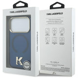 Karl Lagerfeld IML K Head Logo MagSafe Case til iPhone 17 Pro - Blå
