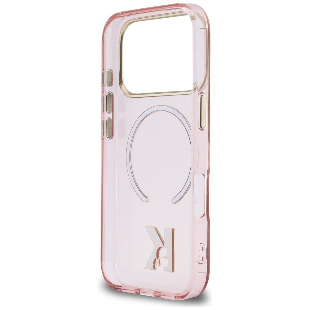 Karl Lagerfeld IML K Head Logo MagSafe Case til iPhone 17 Pro - Pink
