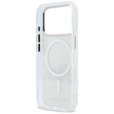 Karl Lagerfeld IML Karl & Choupette Peekaboo Logo MagSafe Case til iPhone 17 Pro - Hvid